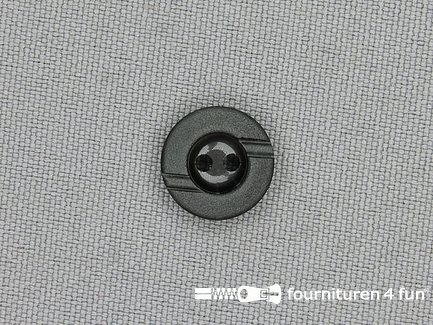Kunststof design knoop - 13mm - zwart