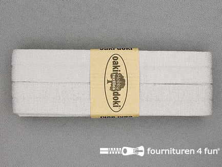 Oaki Doki Tricot biaisband - 20mm x 3 meter - grijs beige (052)