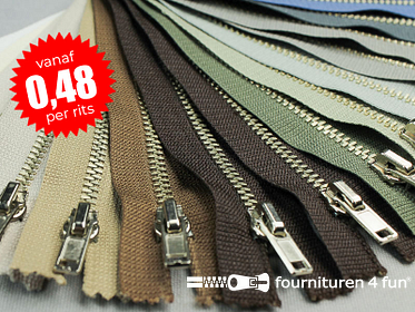 STUNTPRIJS - Assortiment metalen ritsen