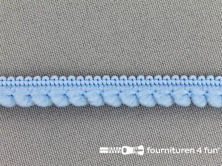 Bolletjesband - 10mm - licht blauw