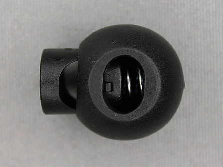 Koord stopper 25mm bal zwart