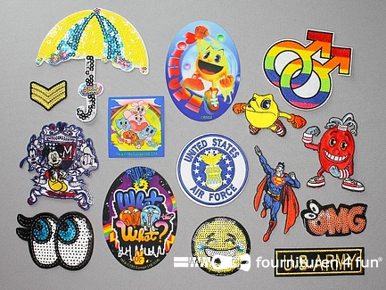 Collectie strijkapplicaties - 15 delige set - opstrijkbare patches