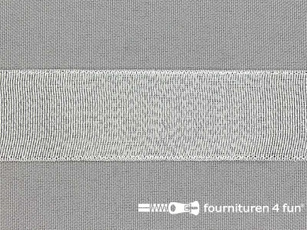 Lurex lint - zilver - 25mm 
