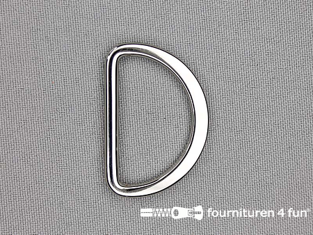 D-ring 30mm chroom rond / plat