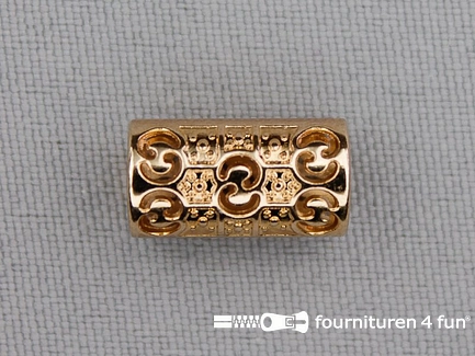 Koorduiteinde - kunststof - 15x8mm - goud