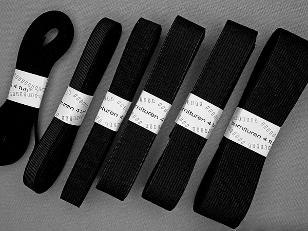 Band elastiek - soepel - zwart
