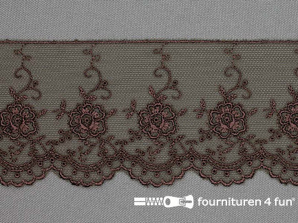 Valenciennes kant 60mm bruin