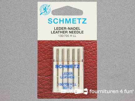 Schmetz machinenaalden - leder - 80