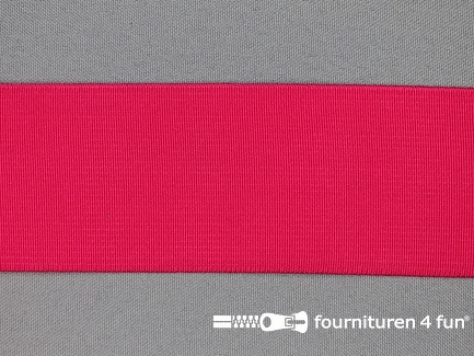 Gekleurd soepel elastiek - 50mm - fuchsia roze