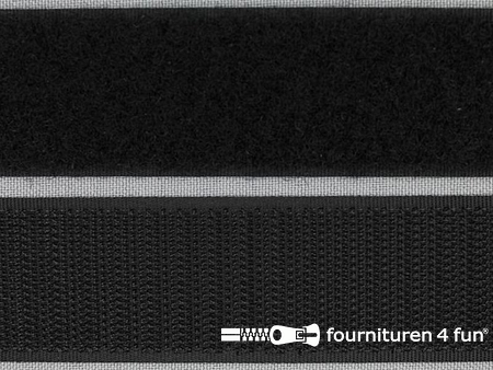 Klittenband 100mm zwart