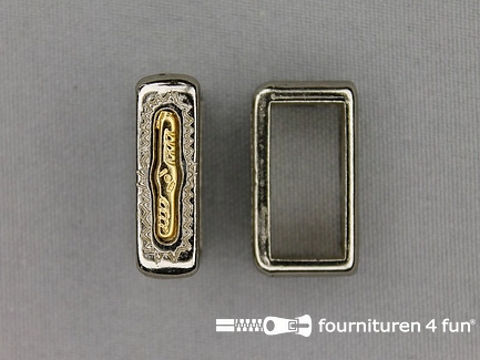 Schuifpassant - 20mm - zilver - goud