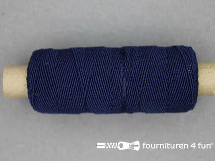 Elastisch garen - rimpel elastiek - 30 meter - donker blauw
