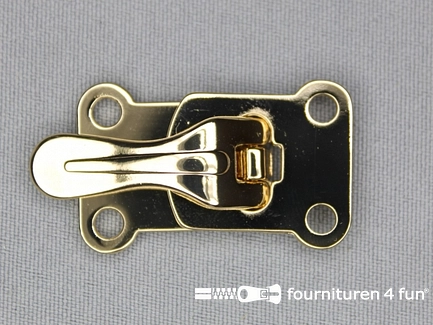 Metalen clips 23mm goud