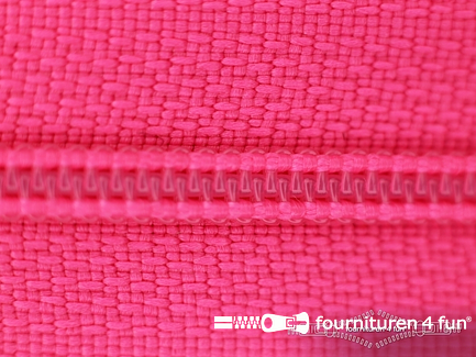 Niet deelbare nylon rits 3mm fel roze