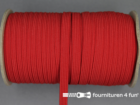 5 Meter gekleurd elastiek - 6mm - rood