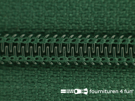 Deelbare spiraal rits nylon 5mm flessen groen