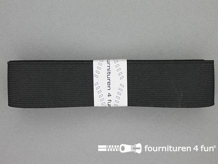 Band elastiek - 30mm - stevig - zwart - 2 meter