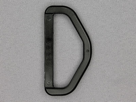 D-ring 50mm kunststof - YKK - zwart