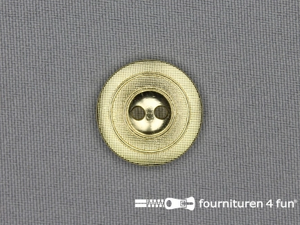 Gouden knoop 20mm mat