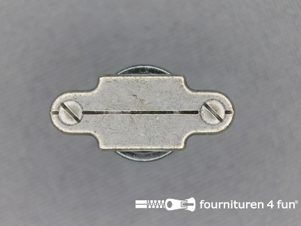 Houtje touwtje knoop 22mm zilver