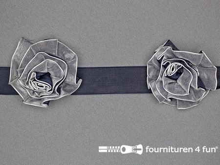 Bloemenkant 3D - 60mm - marine blauw