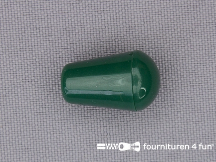 Koorduiteinde - kunststof - met dopje - 12x18mm - flessen groen