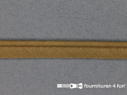 COUPON 27,5 meter (3 stukken, 18,5 + 5,4 + 3,6 meter) Katoenen paspelband 10mm camel