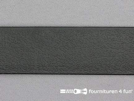 TPU-band met leren reliëf - zwart - 30mm