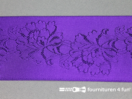 Floral lint 48mm donker paars