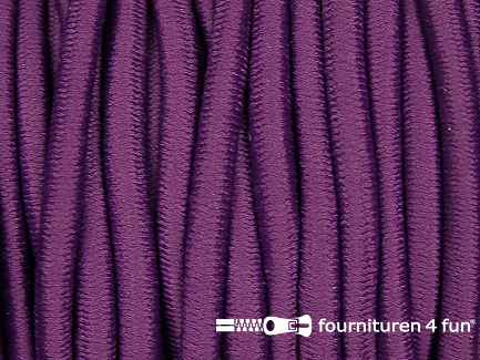 Rol 50 meter elastisch koord ca. 3mm aubergine-paars
