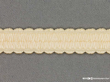 Lingerie elastiek 14mm ecru - beige