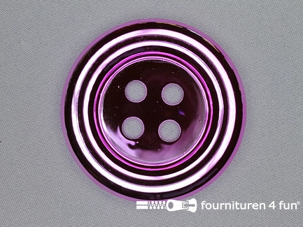 Clownsknoop - metallic - 72mm - cyclaam fuchsia