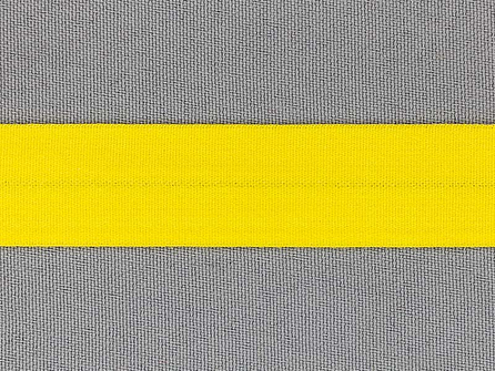 Rol 50 meter rekbare vouwtres 20mm geel