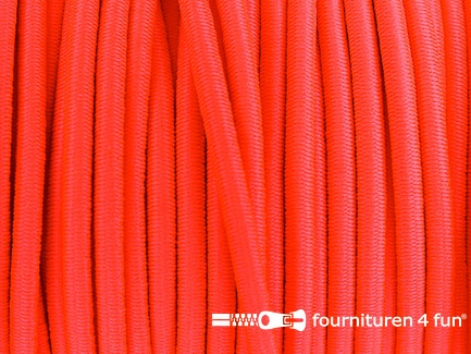 Elastisch koord 3mm neon oranje-roze