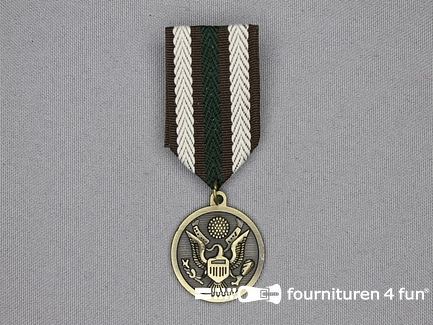 Medaille - met speld - 27x80mm - brons