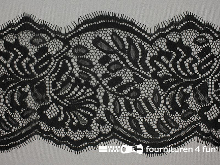 COUPON circa 3 meter Nylon kant 125mm zwart