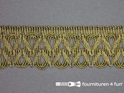 Kaart 25 meter goud band 34mm antique goud