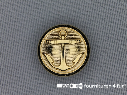 Gouden knoop 18mm anker