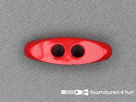 Houtje touwtje knoop 30mm rood