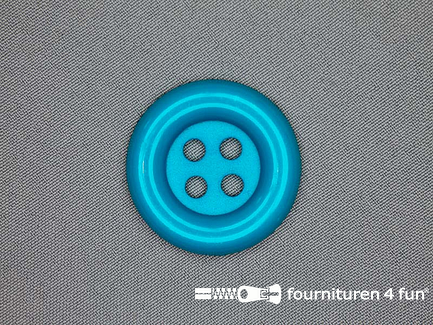 Clownsknoop 38mm aqua blauw