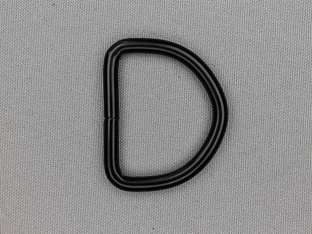 Heavy duty D-ringen 40mm zwart rond