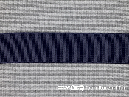 Rol 25 meter gekleurd soepel elastiek - 20mm - marine blauw