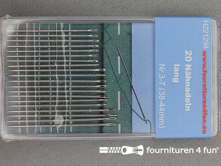 Naainaalden - lang - assortiment 38-44mm - 20 stuks