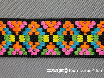 Indianenband 38mm multicolor neon