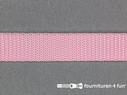 Rol 30 meter parachute band - 15mm - roze