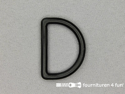 Kunststof D-ring - 30mm - zwart
