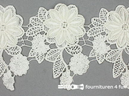 Bloemenkant 110mm ecru