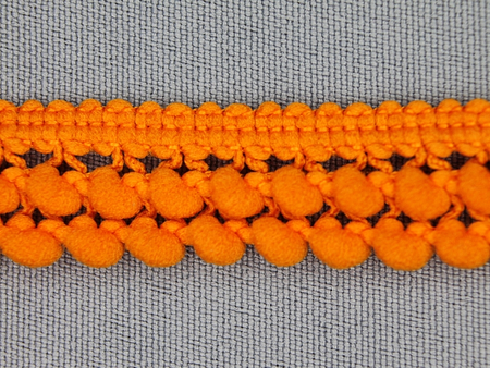 Mini bolletjesband 19mm oranje