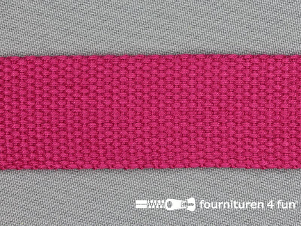 Rol 22 meter koppelriem band - extra stevig tassenband - 32mm - fuchsia roze