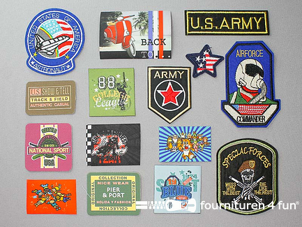 Collectie strijkapplicaties - 15 delige set - opstrijkbare patches